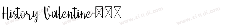 History Valentine字体转换